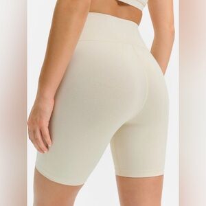 💫 MATE 💫THE LABEL • Organic Stretch Biker Short • Bone • S